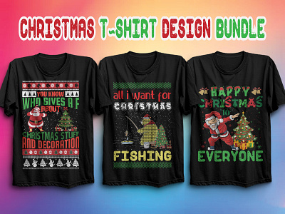 CHRISTMAS T-SHIRT DESIGN BUNDLE