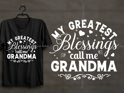 My Greatest Blessing Call me Grandma Tshirt design