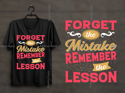 Custom Typography T-Shirt design