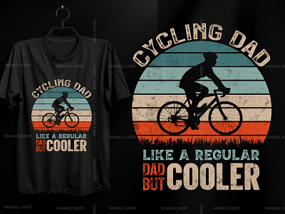 Cycling Dad T-Shirt Design 3d branding graphic design logo motion graphics