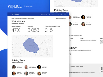 Police GOV Crime Stats Page Redesign