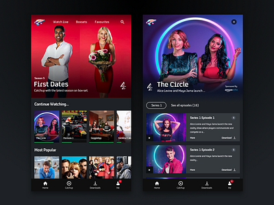 Channel 4 App UI Redesign