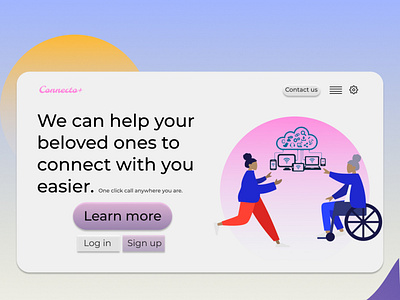 Connecto+ app branding design flat graphic design illustration illustrator logo minimal ui ux uxui web webdesign website