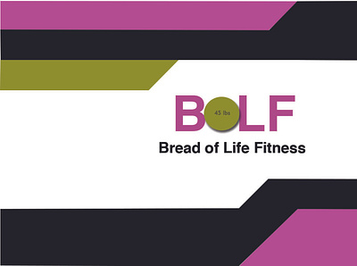 Bread of Life Fitness advertising business cards design fonts layout design printed material typography