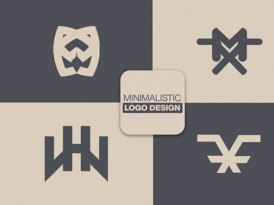 MINIMAL LOGO DESIGN branding design graphic design illustration logo product design typ typography