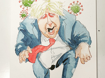 Boris Johnson And The Pandemic By Mikey On Dribbble