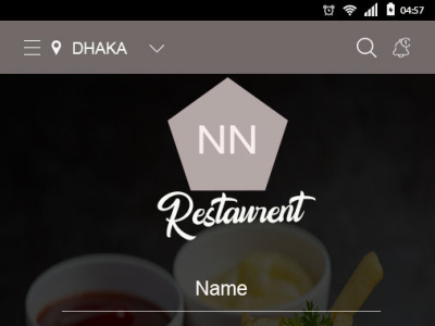 RESTAURANT App UI 2nd page app branding design logo ui ux