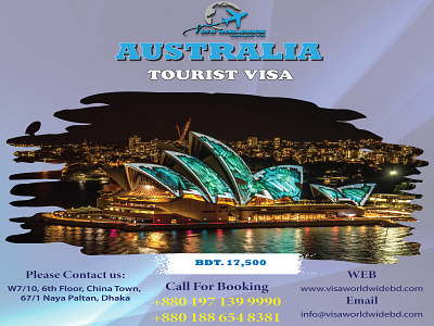 Tourist Visa Fee Poster