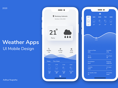 Weather UI Design design illustration ui ux