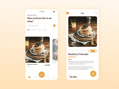 Order Food Mobile Apps design graphic design illustration illustrator minimal typography ui ux web website