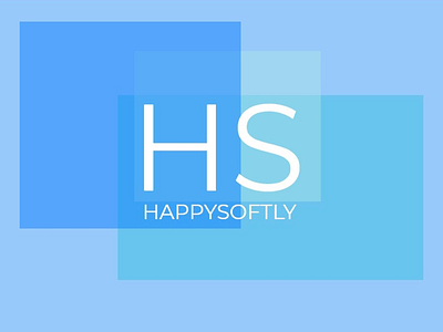 HappySoftly company color design designer logo