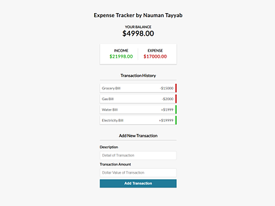 Expense Tracker App