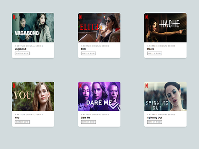 Mini Netflix web design