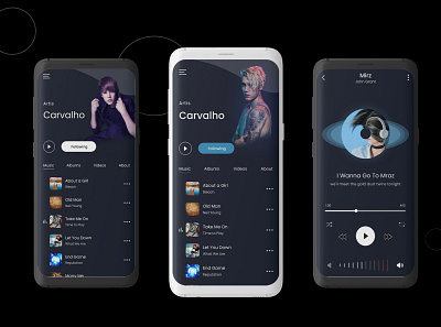 Music App app app design creative app design creative design music music app music player music player app music player design