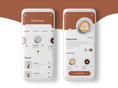 Coffee Shop App app app design application coffee shop coffee shop app coffeeshop creative app design noore alam
