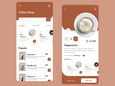 Coffee Shop App app app design coffee shop coffeeshop creative app