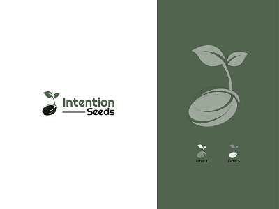 Intention Seeds logo logo design logodesign logos logotype minimal minimalism minimalist minimalist logo minimalistic plant planting plants seed seed of life seedling seeds