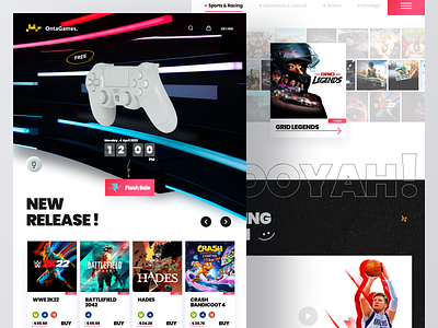 OntaGames - Games Store Landing Page