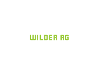 Wilder Ag animation branding design graphic design illustration illustrator logo type typography vector