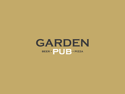 Garden Pub branding design graphic design icon illustration illustrator logo minimal type typography vector