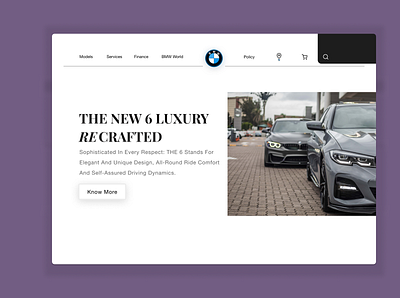 web landing page ui concept art bmw branding cars design figmadesign logo minimal typography ui uidesign ux web web landing page web ui design weblanding website design