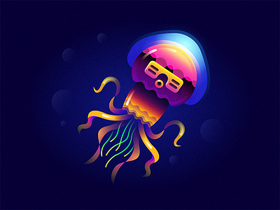 Jellyfish animal colorful cute jellyfish