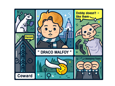 【Harry Potter】Malfoy bad boy coward dobby golden snitch socks