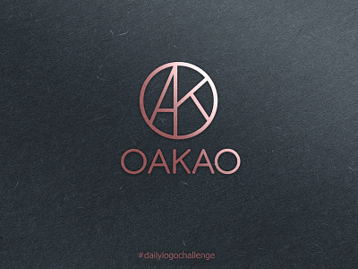 Daily Logo 7/50 - OAKAO Fashion Brand dailylogo dailylogochallenge dailylogodesign day7 design fashion fashionlogo logo minimalistic oakao oakaologo simple simple logo simpledesign simplicity vector