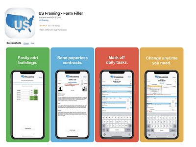 US Framing UI Mock Up for Apply Store