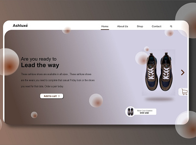 Fashion web design ui ux web