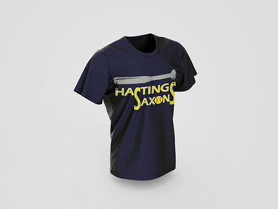 Hastings Saxons Softball T-Shirt branding design graphic design logo softball t shirt