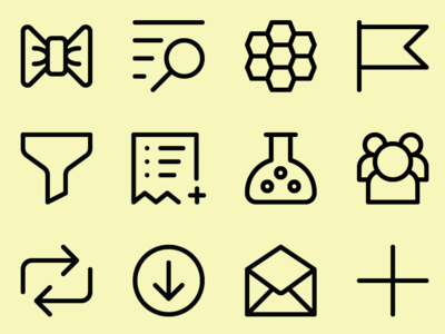 Brighticon Set Preview icon iconset illustrator line art symbols