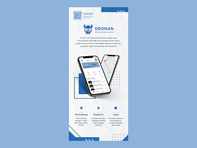 Dronan branding design infographic poster