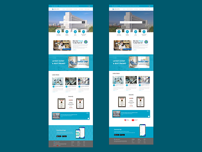 National Hospital Surabaya branding companyprofile ui