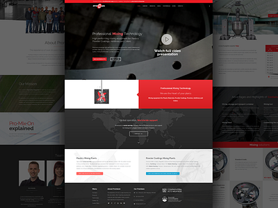 Industrian Mixing Company | New Website concept design mixers mixing web webdesign website