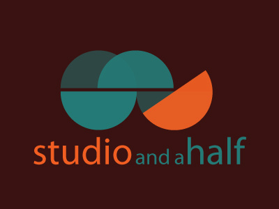 My company's logo circles design logo minimal minimalism studio studio and a half web wedges