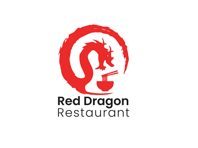 Red Dragon Restaurant logo design logo logo design restaurant logo