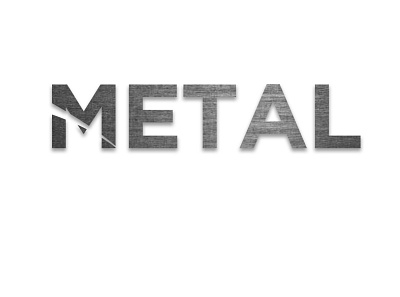 Typography Metal design metal text metalic typography