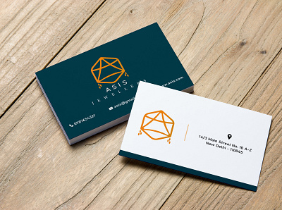 Jewellery Business Card Design branding business card business card design jewellery