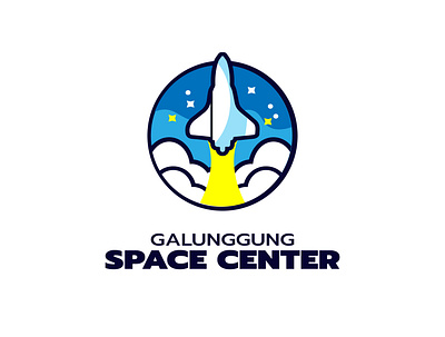 Space Center 1 aerospace design graphic design illustration illustrator logo rocket space vector