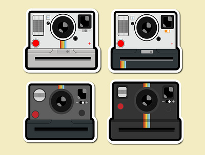 Flat Polaroid 90s camera flat illustration graphic design illustration illustrator polaroid retro vector vintage