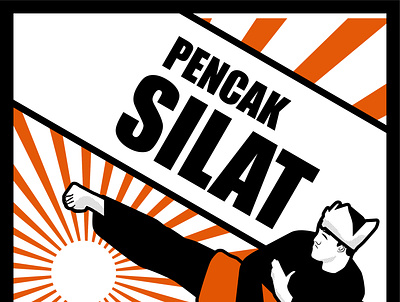 Indonesian Martial Arts graphic design illustration illustrator poster vector