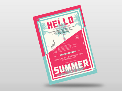 Colorful Summer Flyer Templates 2020 design free freemockup new newmockup psd mockup