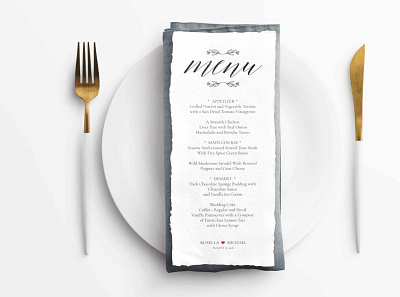 Rustic Wedding Menu Template PSD 2020 design free freemockup new newmockup psd mockup