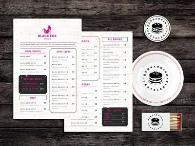 The Rowdy Ones Menu Template