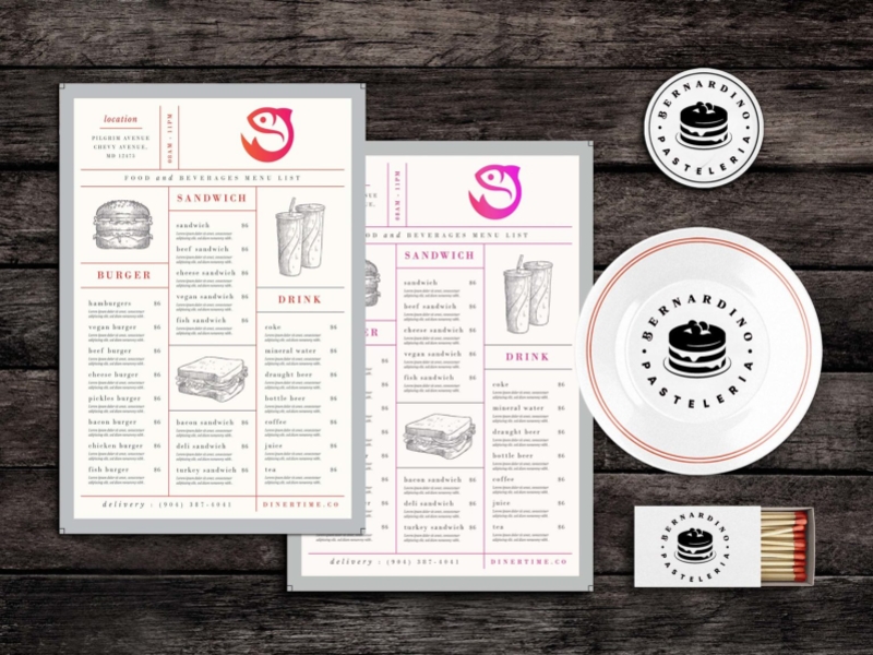 Lunch Chow Food Menu Template 2020 design free freemockup illustration new newmockup psd mockup
