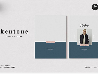 Feminine Kentone Editorial Magazine Template