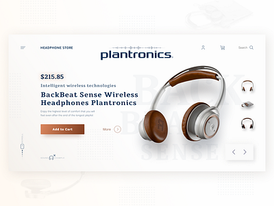 PLANTRONICS Headphones headphones online store start screen ui