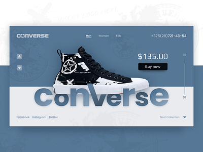 Converse design online store ui