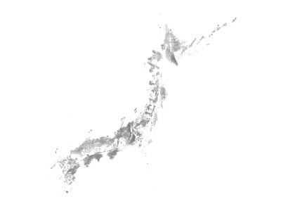 Japan topograhical map black and white illustration japan landscape minimal mountain nature relief topographic map topographical topography